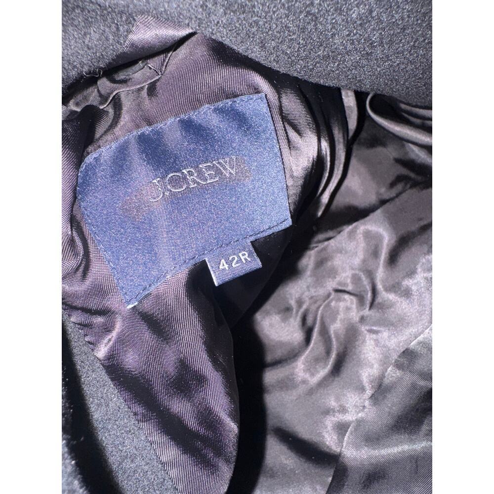 J.Crew Men's Black Rivington Topcoat In Italian Wool Blend Size 42R NWT - Picture 11 of 15